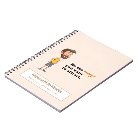 Personalized Motivational Notebook ノートブック (左側)
