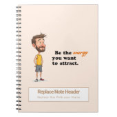 Personalized Motivational Notebook ノートブック (正面)