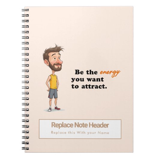 Personalized Motivational Notebook ノートブック (正面)