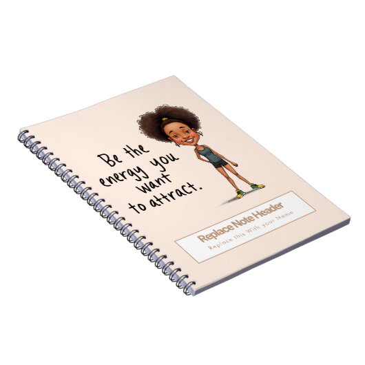 Personalized Motivational Notebook ノートブック (右側)