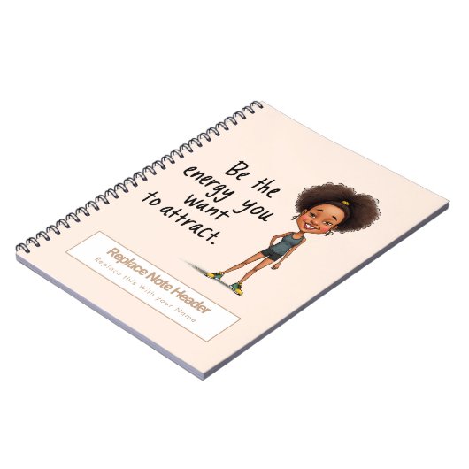 Personalized Motivational Notebook ノートブック (左側)