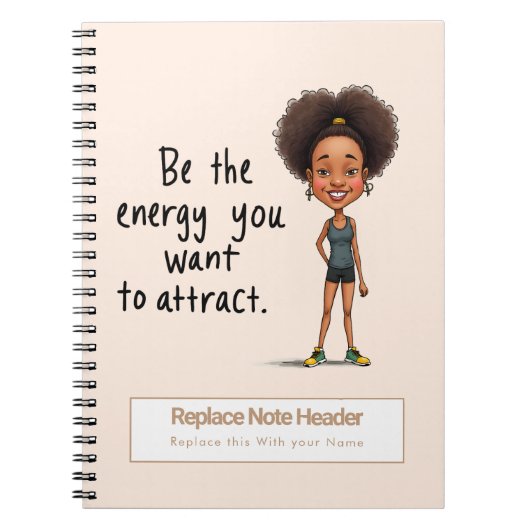 Personalized Motivational Notebook ノートブック (正面)