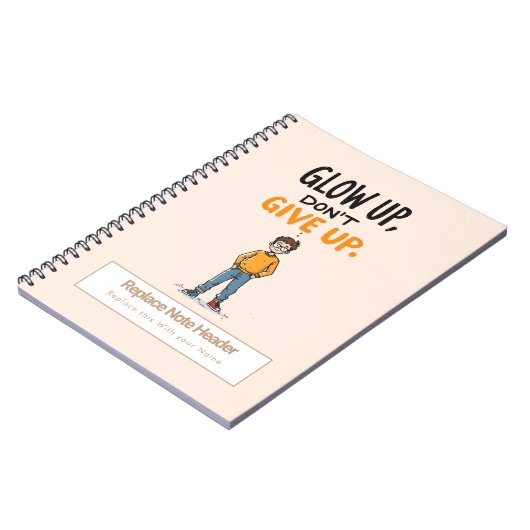 Personalized Motivational Notebook ノートブック (左側)