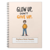 Personalized Motivational Notebook ノートブック (正面)