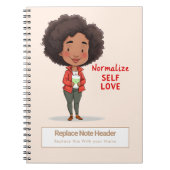 Personalized Motivational Notebook ノートブック (正面)