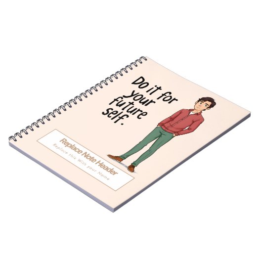 Personalized Motivational Notebook ノートブック (左側)
