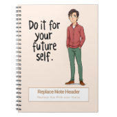 Personalized Motivational Notebook ノートブック (正面)