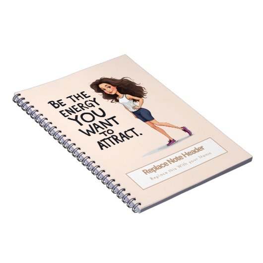 Personalized Motivational Notebook ノートブック (右側)