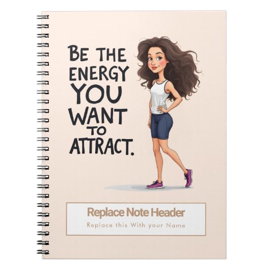 Personalized Motivational Notebook ノートブック (正面)