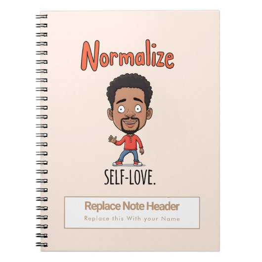 Personalized Motivational Notebook ノートブック (正面)
