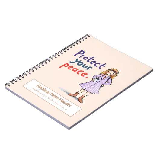 Personalized Motivational Notebook ノートブック (左側)