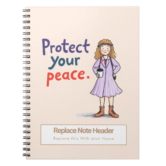 Personalized Motivational Notebook ノートブック (正面)