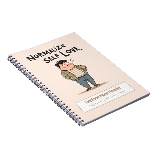 Personalized Motivational Notebook ノートブック (右側)