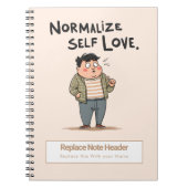 Personalized Motivational Notebook ノートブック (正面)