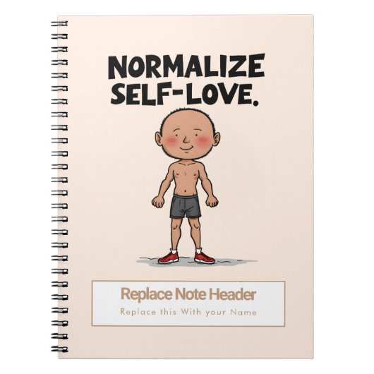 Personalized Motivational Notebook ノートブック (正面)
