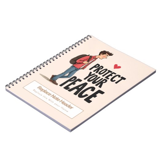 Personalized Motivational Notebook ノートブック (左側)
