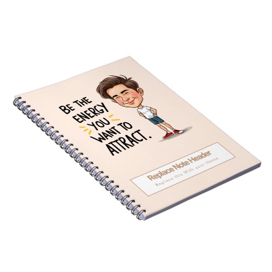 Personalized Motivational Notebook ノートブック (右側)