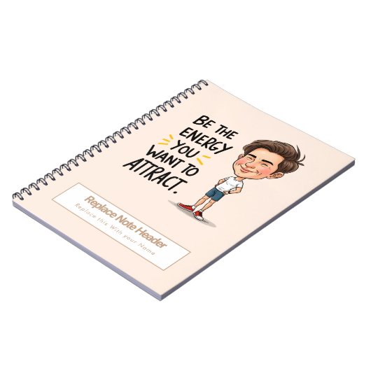 Personalized Motivational Notebook ノートブック (左側)