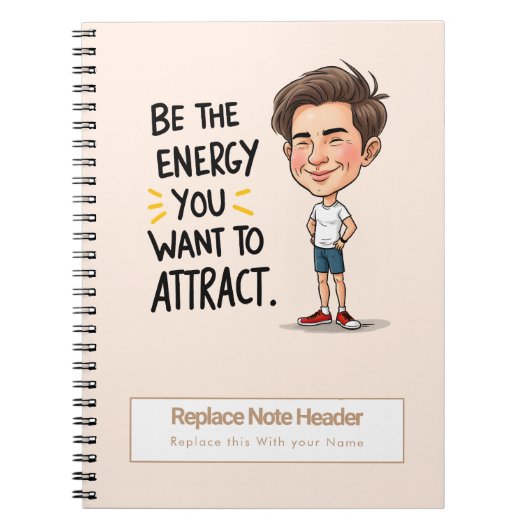 Personalized Motivational Notebook ノートブック (正面)
