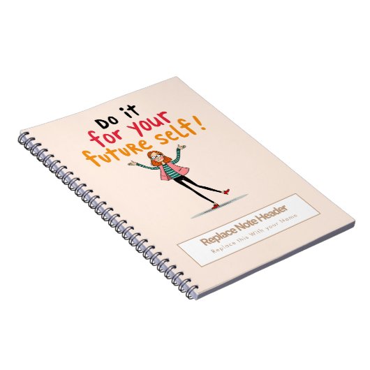 Personalized Motivational Notebook ノートブック (右側)