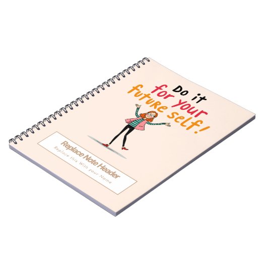 Personalized Motivational Notebook ノートブック (左側)