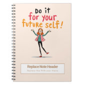 Personalized Motivational Notebook ノートブック (正面)