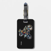 Personalized Motocross Luggage Tag ラゲッジタグ (裏面縦)