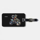 Personalized Motocross Luggage Tag ラゲッジタグ (裏面横)