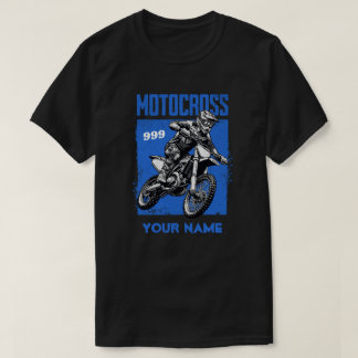 Personalized Motocross Racing Dirt Bike Rider Tシャツ