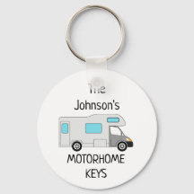 Personalized Motorhome Keys name Keychain