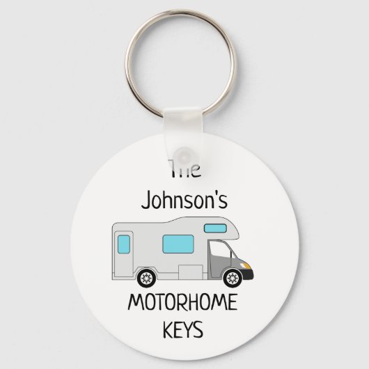 Personalized Motorhome Keys name Keychain キーホルダー (正面)