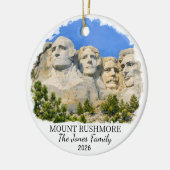 Personalized Mount Rushmore Ornament, South Dakota セラミックオーナメント (左)