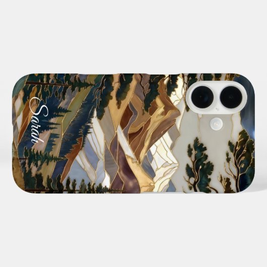 Personalized Mountain Landscape Phone Case Case-Mate iPhoneケース (裏面 (横))