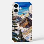 Personalized Mountain Sunset Phone Case Case-Mate iPhoneケース (裏面)