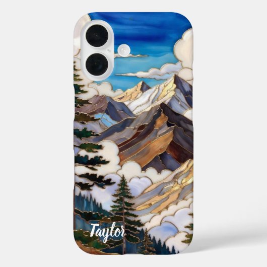 Personalized Mountain Sunset Phone Case Case-Mate iPhoneケース (裏面)