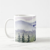Personalized Mountain Themed コーヒーマグカップ (左)