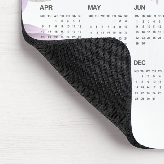 Personalized Mouse Pad with Full 2026 Calendar マウスパッド (コーナー)