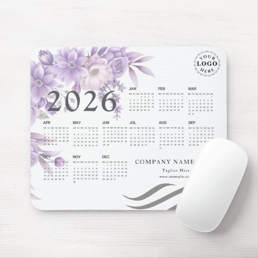 Personalized Mouse Pad with Full 2026 Calendar マウスパッド (マウス)