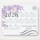 Personalized Mouse Pad with Full 2026 Calendar マウスパッド (正面)