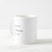 Personalized Mr and Mrs Mug – Custom Wedding Last  コーヒーマグカップ (正面左)