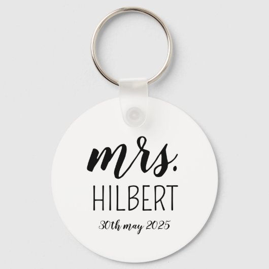 Personalized Mr and Mrs weeding party– Custom Wedd キーホルダー (正面)