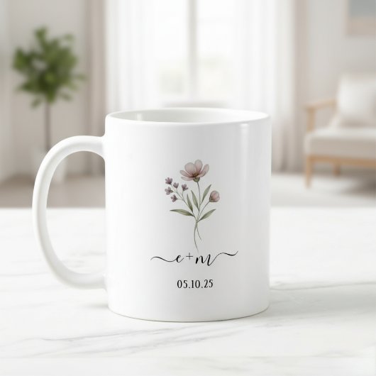 Personalized Mr & Mrs coffee mugs, Engagement コーヒーマグカップ