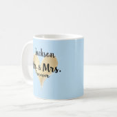 Personalized Mr. & Mrs. Forever Mug コーヒーマグカップ (正面左)