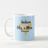 Personalized Mr. & Mrs. Forever Mug コーヒーマグカップ (左)