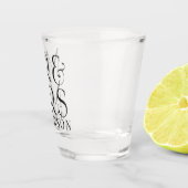 Personalized Mr & Mrs Surname & Date ショットグラス (右)