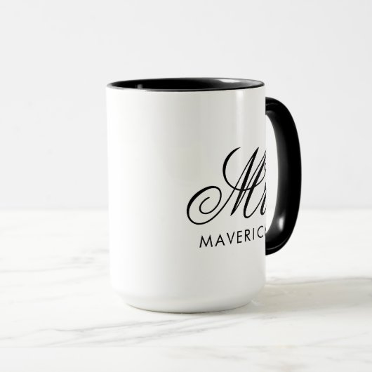 Personalized Mr Name Combo Mug Custom Text Gift マグカップ (正面右)