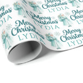 Personalized Mrs. Claus Wrapping Paper ラッピングペーパー (ロールコーナー)