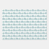 Personalized Mrs. Claus Wrapping Paper Sheets ラッピングペーパーシート (正面)