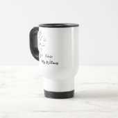 Personalized Mrs Gifts for the bride to be cup wit トラベルマグ (正面左)