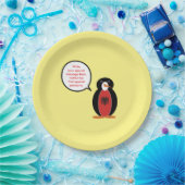 Personalized Ms. Penguin Albania Party ペーパープレート (パーティー)